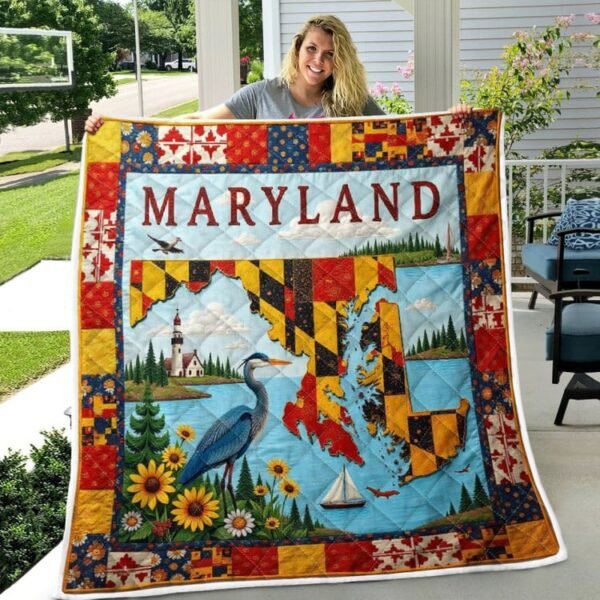 Maryland Pride Quilt Blanket